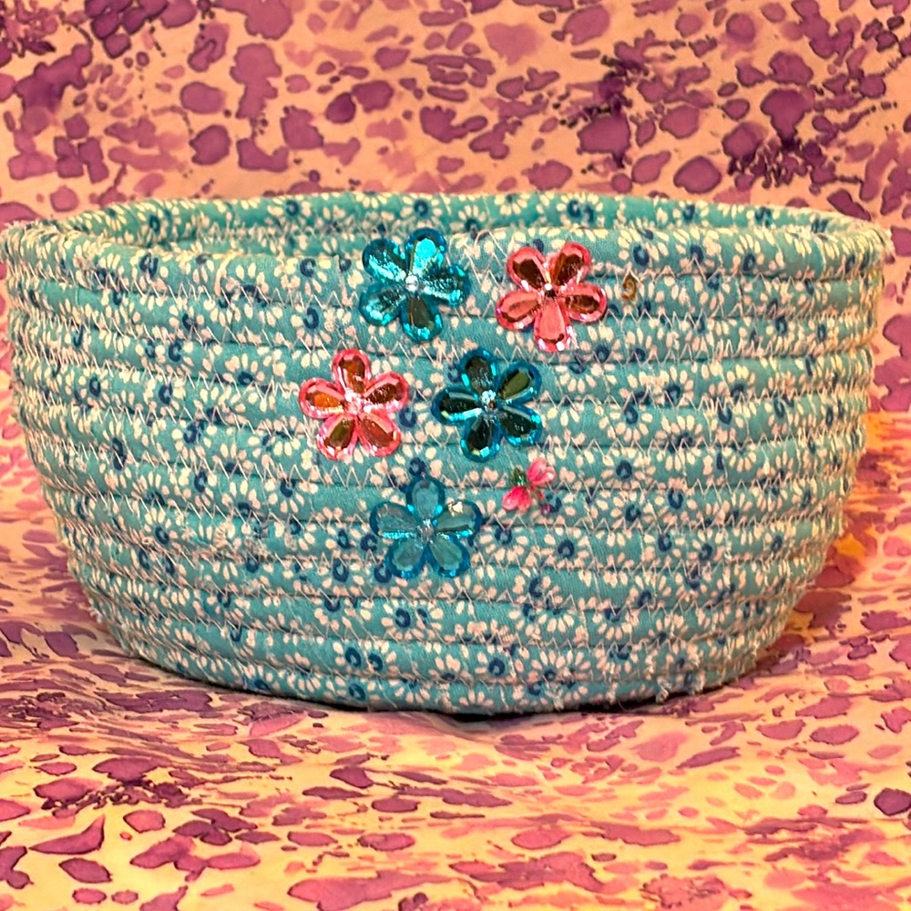 Handmade rope basket